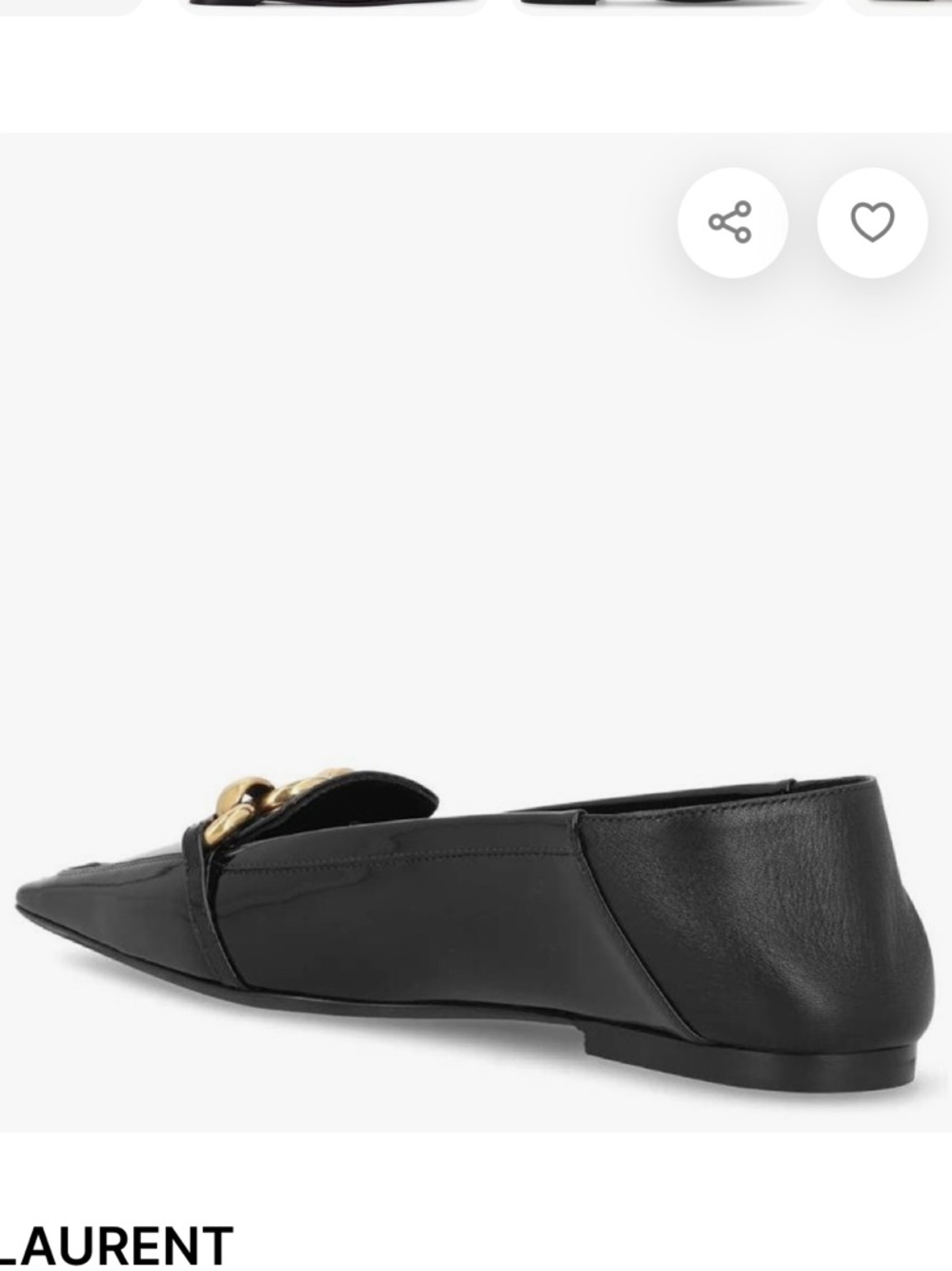 SAINT LAURENT
Patent Leather Le Maillon Loafers, Brand Size 39 ( US Size 9) - Picture 5 of 8